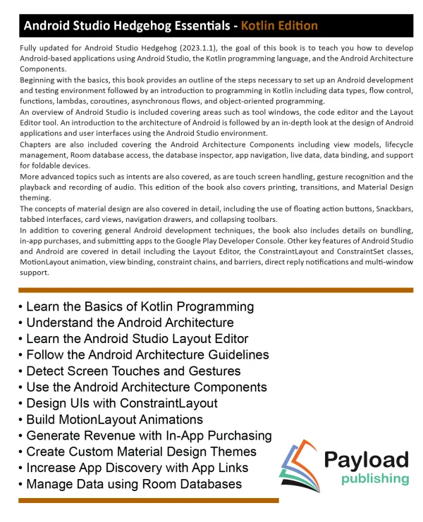 Android Studio Hedgehog Essentials - Kotlin Edition eBook - Image 2
