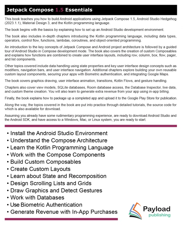 Jetpack Compose 1.5 Essentials Paperback - Image 2