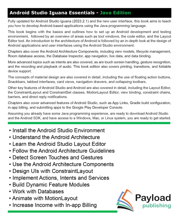 Android Studio Iguana Essentials - Java Edition eBook - Image 2