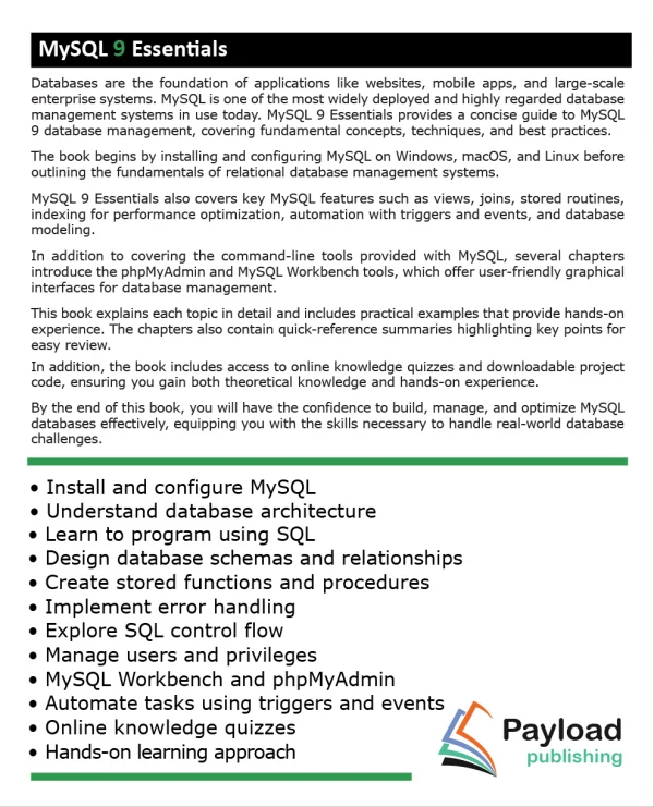 MySQL 9 Essentials Paperback - Image 2