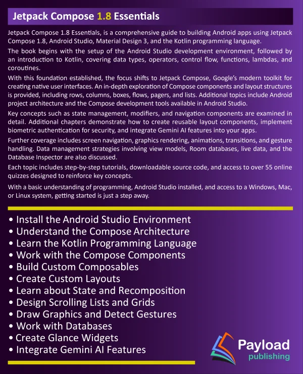 Jetpack Compose 1.8 Essentials eBook - Image 2