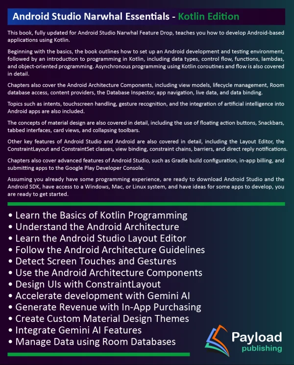 Android Studio Narwhal Essentials - Kotlin Edition eBook - Image 2